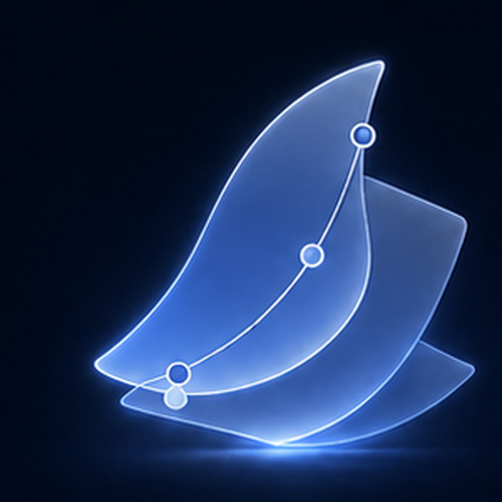 VELA layered sail mark